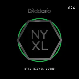 Струна одиночная D'Addario NYNW074 NYXL Nickel Wound Single 074