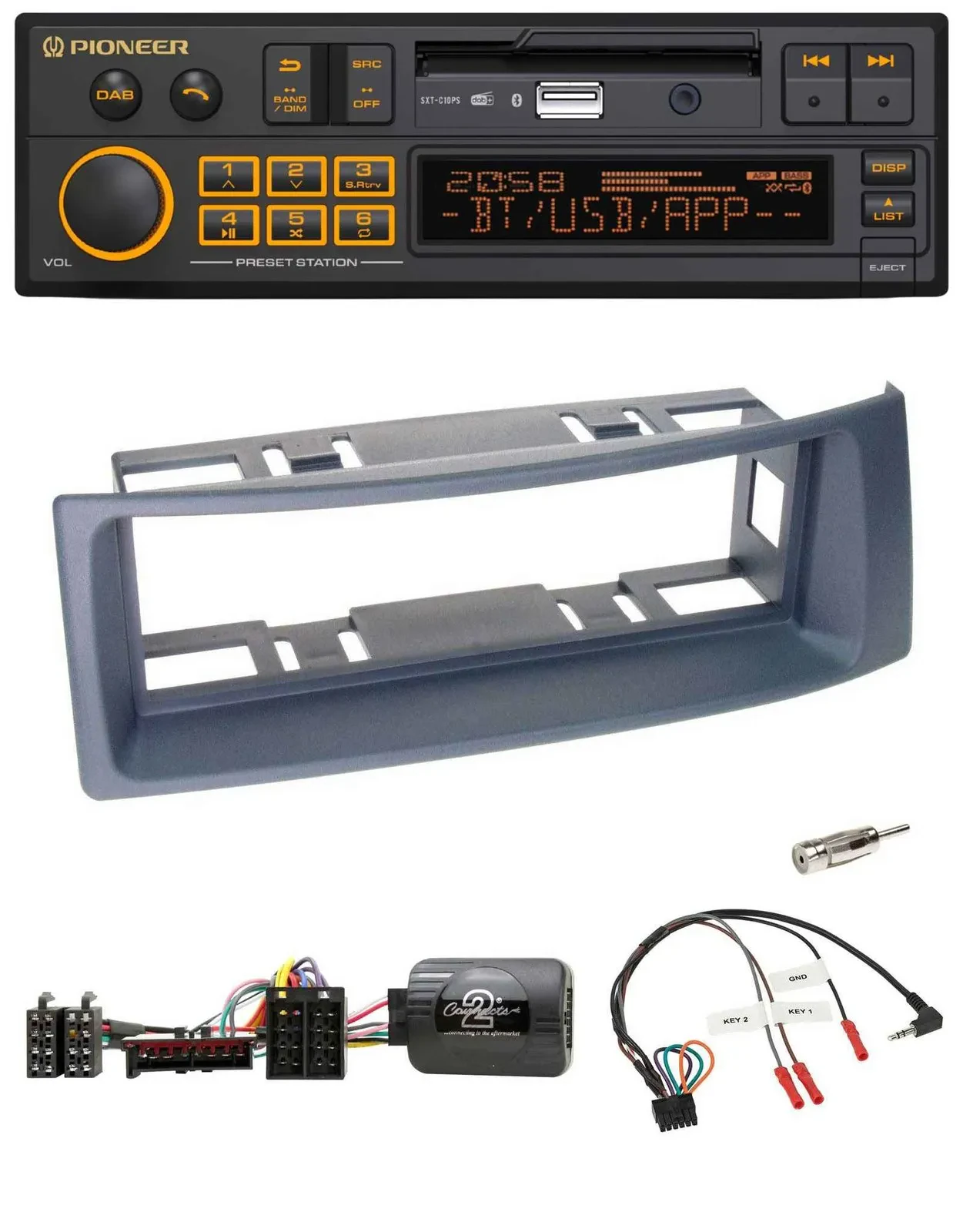 Pioneer DAB Lenkrad USB Bluetooth Autoradio für Renault Scenic Megane 1996-2000