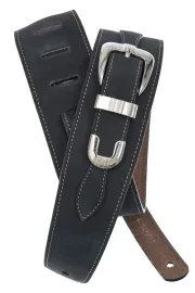 Ремень для гитары D'Addario 25LBB00 Planet Waves The Decorated Strap Collection Belt Buckles Black