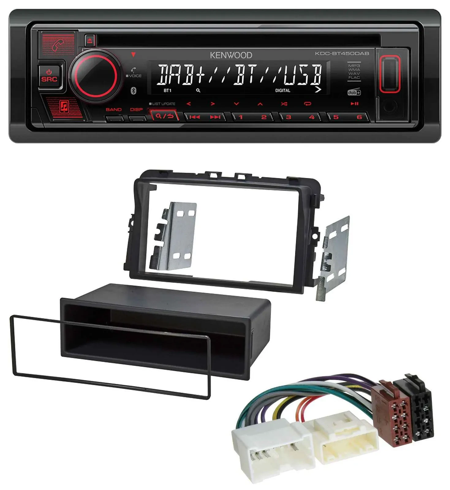 Автомагнитола для Opel Vivaro Kenwood CD/USB Bluetooth DAB