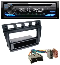 JVC Bluetooth MP3 USB DAB CD Autoradio für Kia Picanto (ab 2006) - schwarz