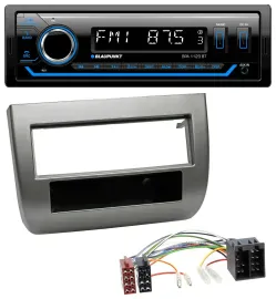 Blaupunkt MP3 Bluetooth USB AUX Autoradio für Lancia Y 843 03-11 dunkelsilbermet