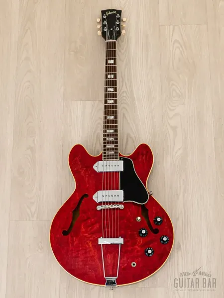 Электрогитара полуакустическая Gibson ES-330 TDC Hollowbody P90 Cherry w/case USA 1971