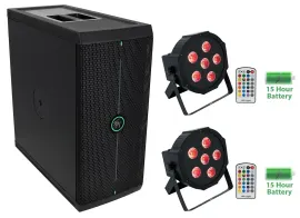 Сабвуфер активный Mackie ThumpSub GO аккумуляторный Dual 8" 400W (набор, 2 Wash Lights)