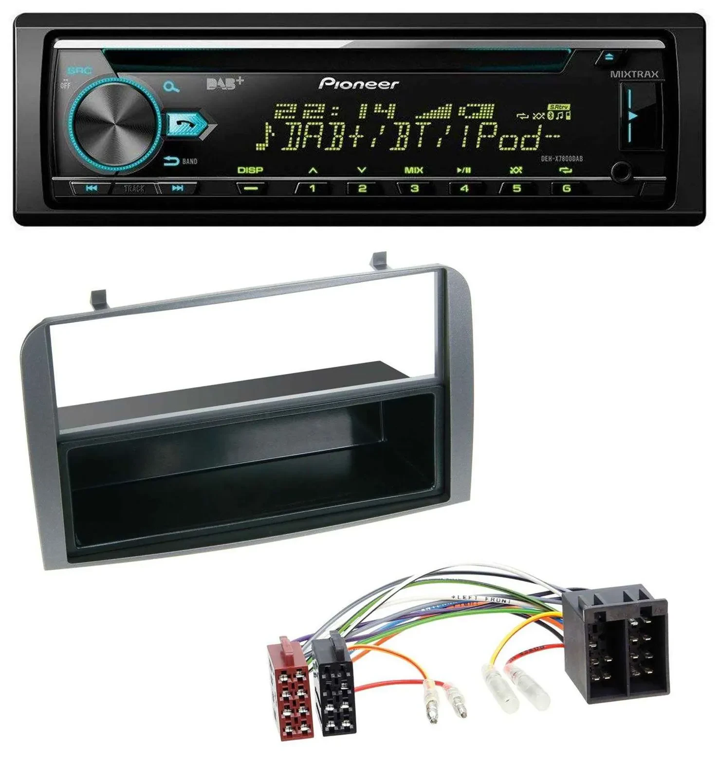 Pioneer DAB MP3 CD USB Bluetooth Autoradio für Alfa Romeo 147 GT Ablagefach anth