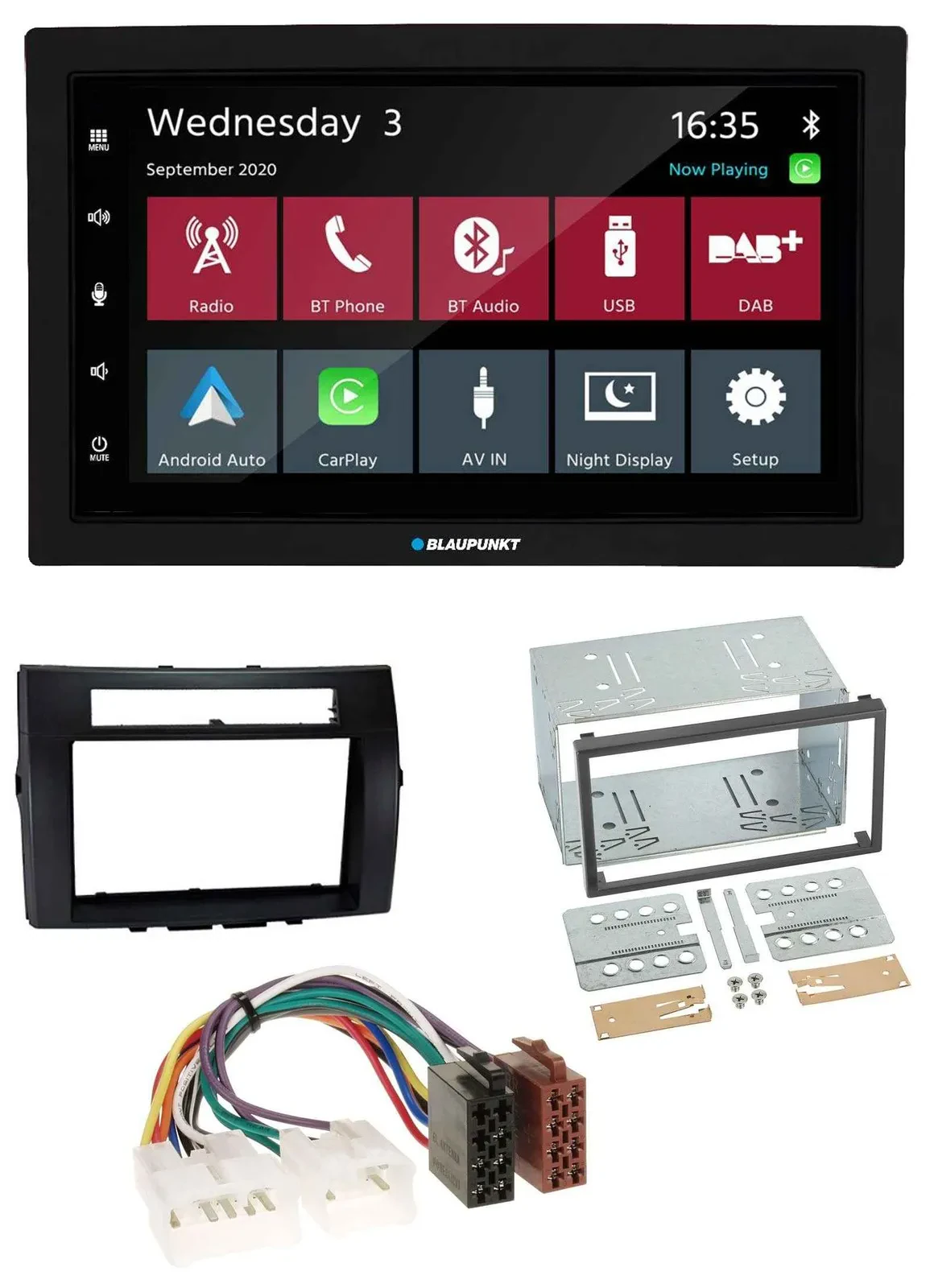 Blaupunkt DAB Bluetooth USB MP3 2DIN Autoradio für Toyota Corolla 04-09 Verso sc