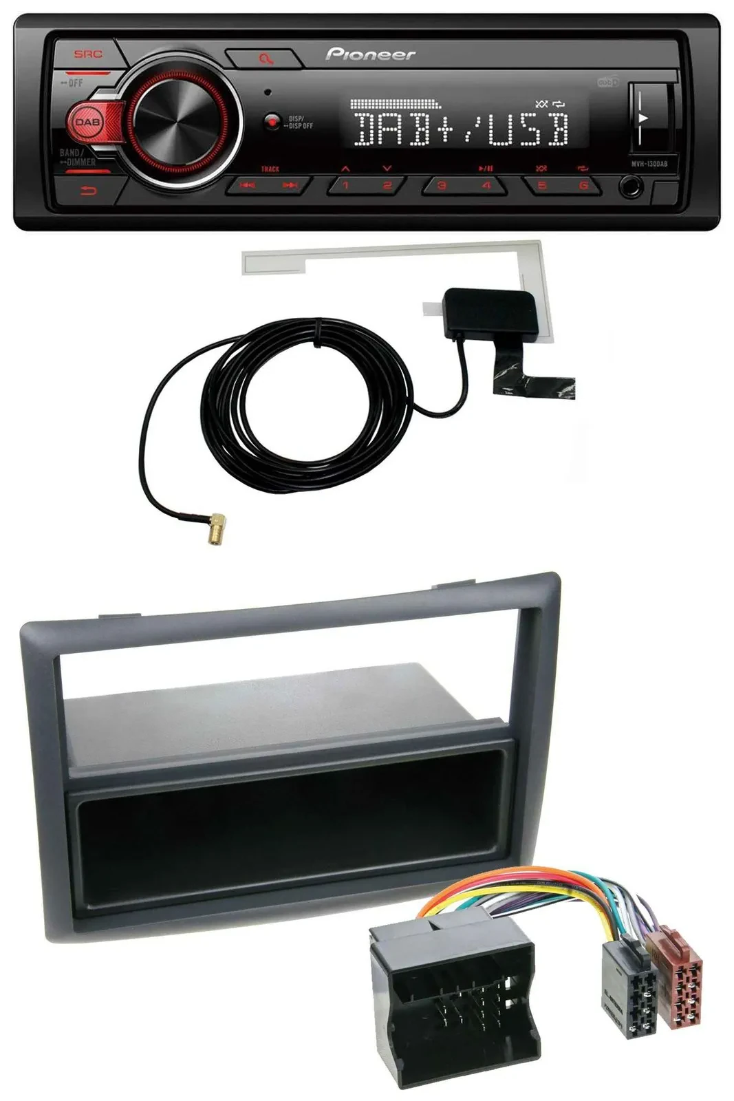 Автомагнитола для Renault Megane (2009–2010) Pioneer 1 DIN, MP3, DAB, USB, AUX