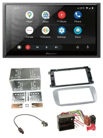 Автомагнитола Pioneer 2DIN DAB USB MP3 Bluetooth для Ford Galaxy/C-Max/Focus (с 2007)