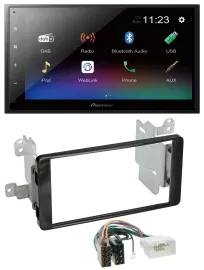 Автомагнитола Pioneer 2DIN, USB, Bluetooth, DAB, MP3 для Mitsubishi Outlander (с 2012)