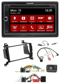 Blaupunkt TMC USB Lenkrad Bluetooth DAB 2DIN Navigation für Hyundai Santa Fe 201