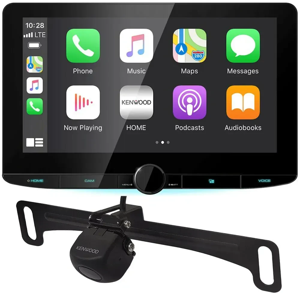 Автомагнитола Kenwood DMX1037S 10.1", с камерой заднего вида 128°