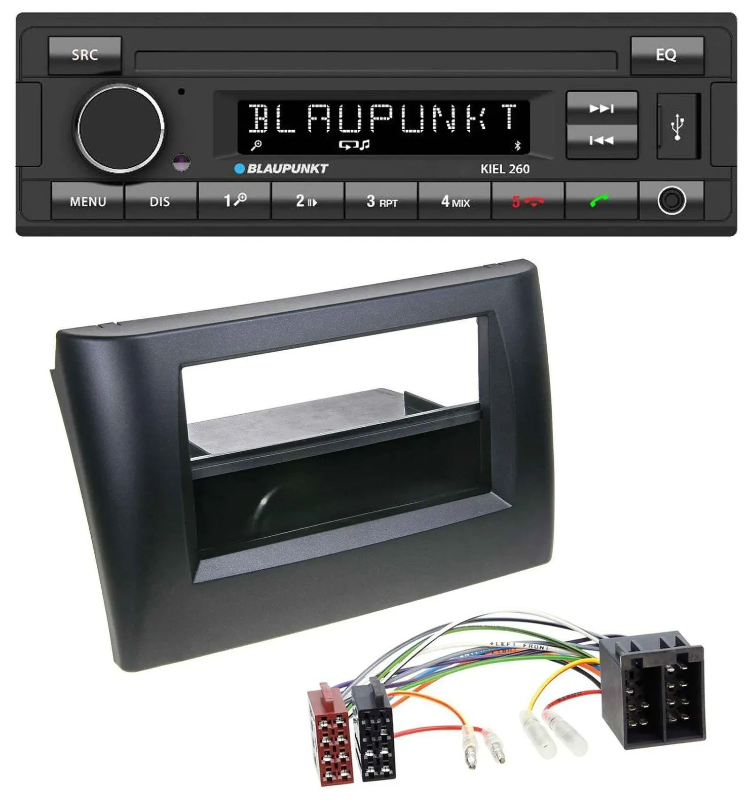 Blaupunkt USB DAB Bluetooth MP3 Autoradio für Fiat Stilo 192 01-08 Ablagefach
