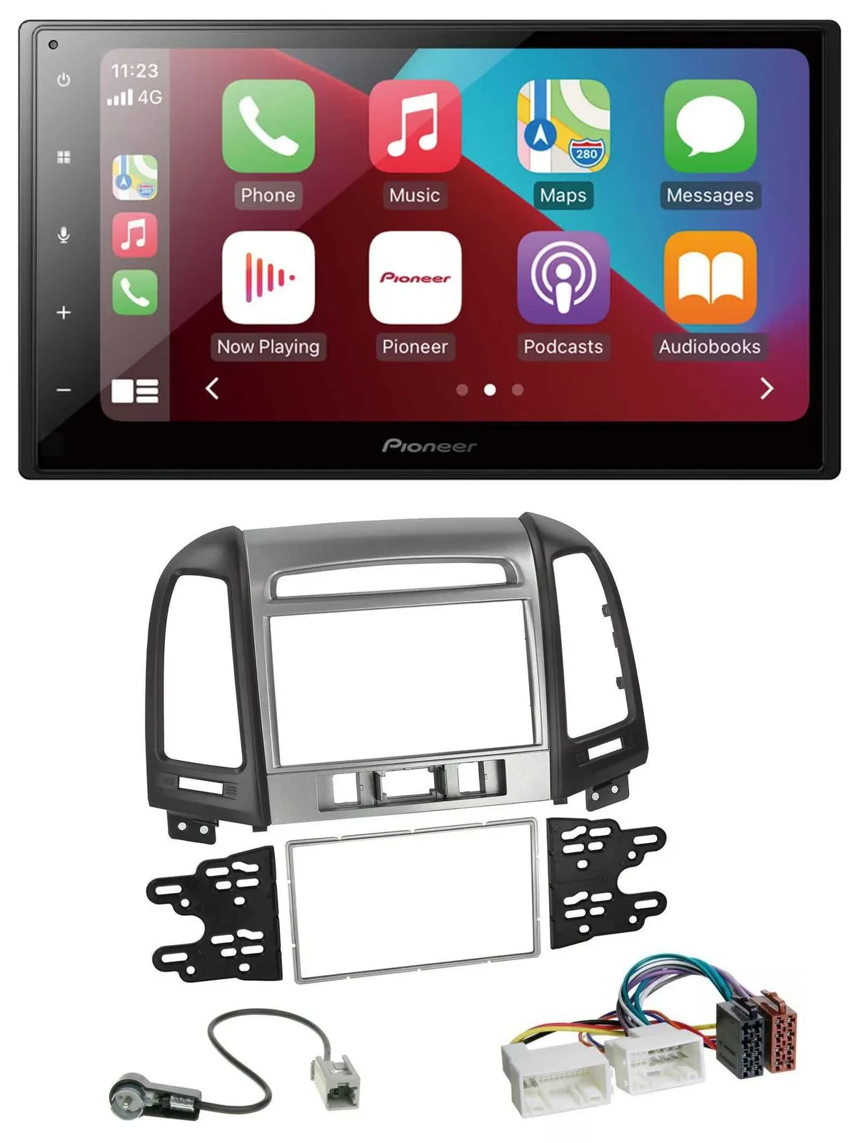 Pioneer USB MP3 DAB 2DIN Bluetooth Autoradio für Hyundai Santa Fe 3 Schalter 06-