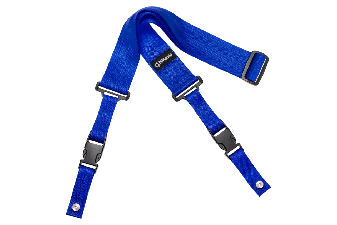 Ремень для гитары DiMarzio DD2200BL ClipLock Quick Release Nylon Blue