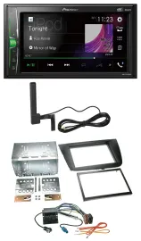 Pioneer MP3 DAB AUX 2DIN Bluetooth Autoradio für Seat Leon 05-09 schwarz