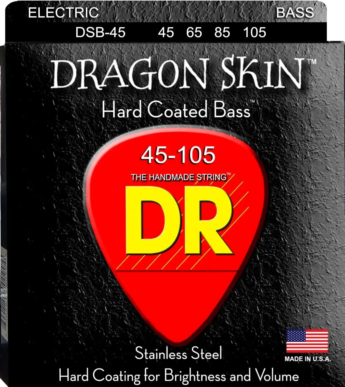 Струны для бас-гитары DR Strings Dragon Skin DSB-45 45-105