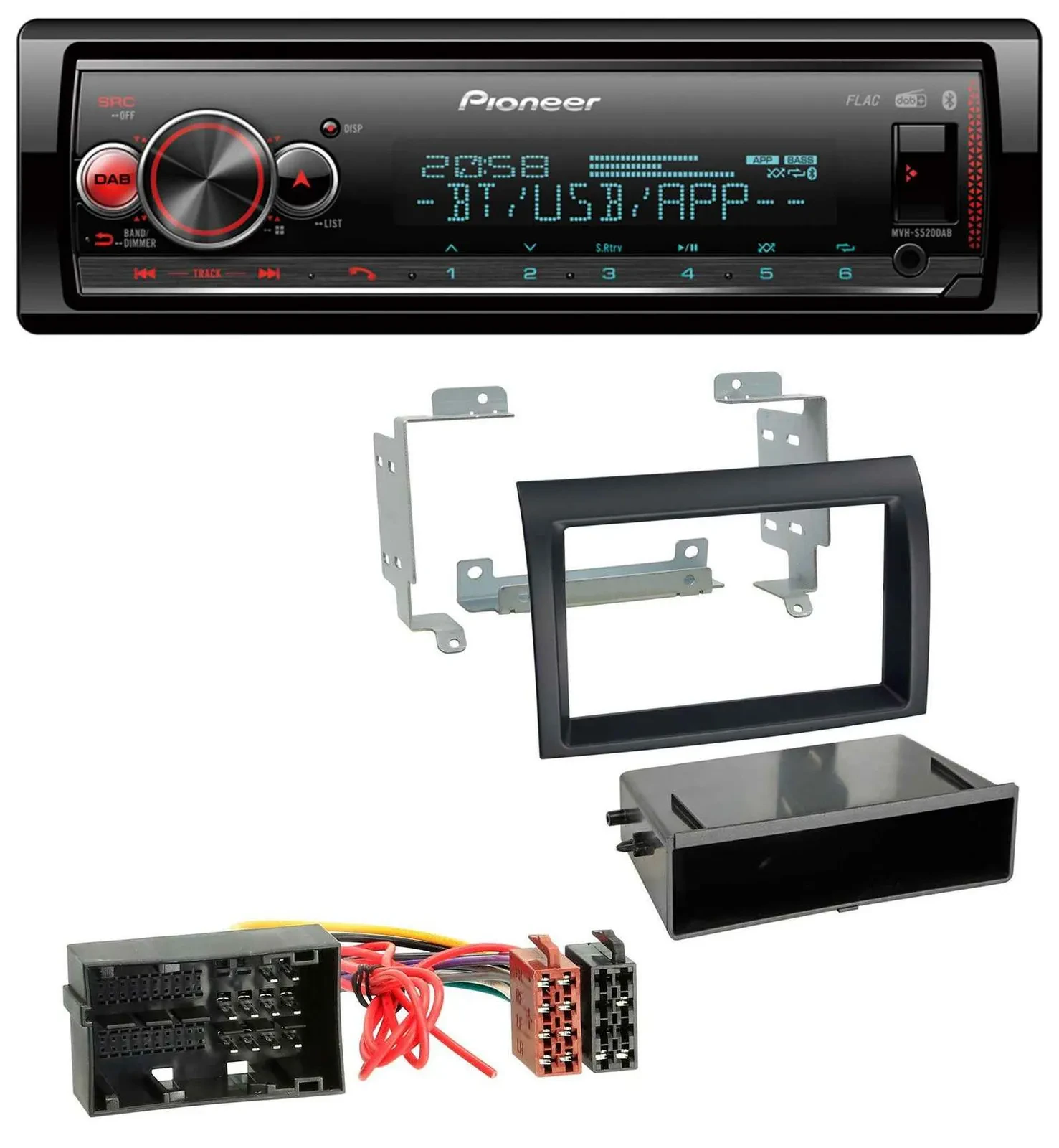 Автомагнитола для Citroen Jumper (с 2014) и Fiat Ducato Pioneer Bluetooth, USB, MP3, DAB