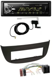 Pioneer Bluetooth DAB USB MP3 Autoradio für Renault Twingo (07-12) schwarz