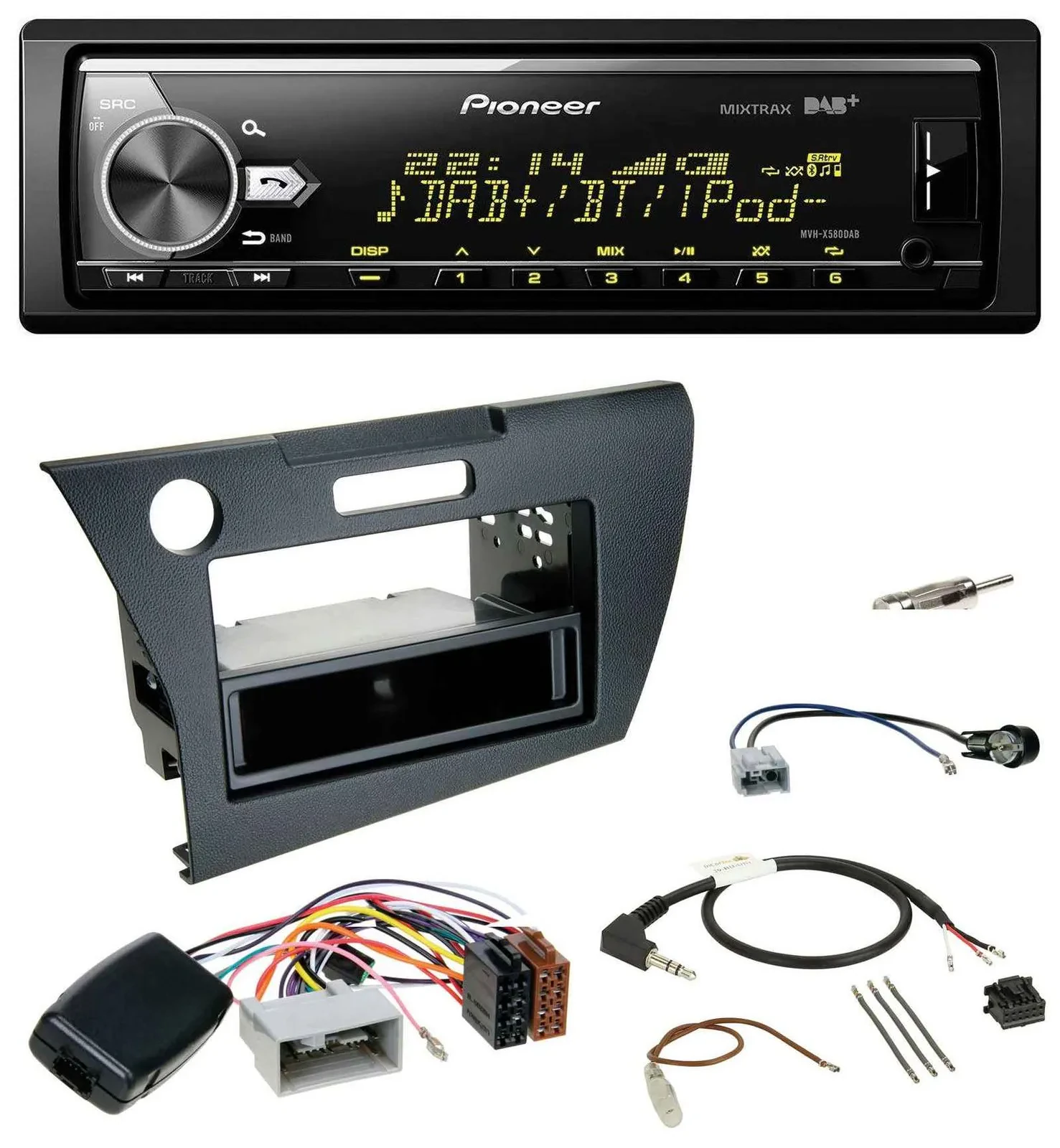 Pioneer Bluetooth USB DAB Lenkrad Autoradio für Honda CR-Z 2010-2013