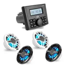 Автомагнитола для лодки NVX NMPS20 & MVSP65 (x2) Bluetooth (набор)