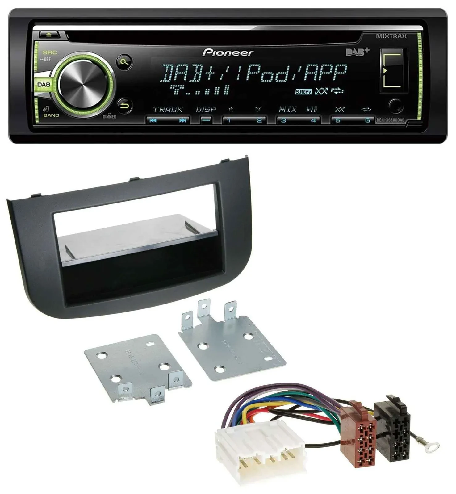 Pioneer DAB USB MP3 AUX CD Autoradio für Mitsubishi Colt Z30/Z30G/Z3B/Z3V ab 08