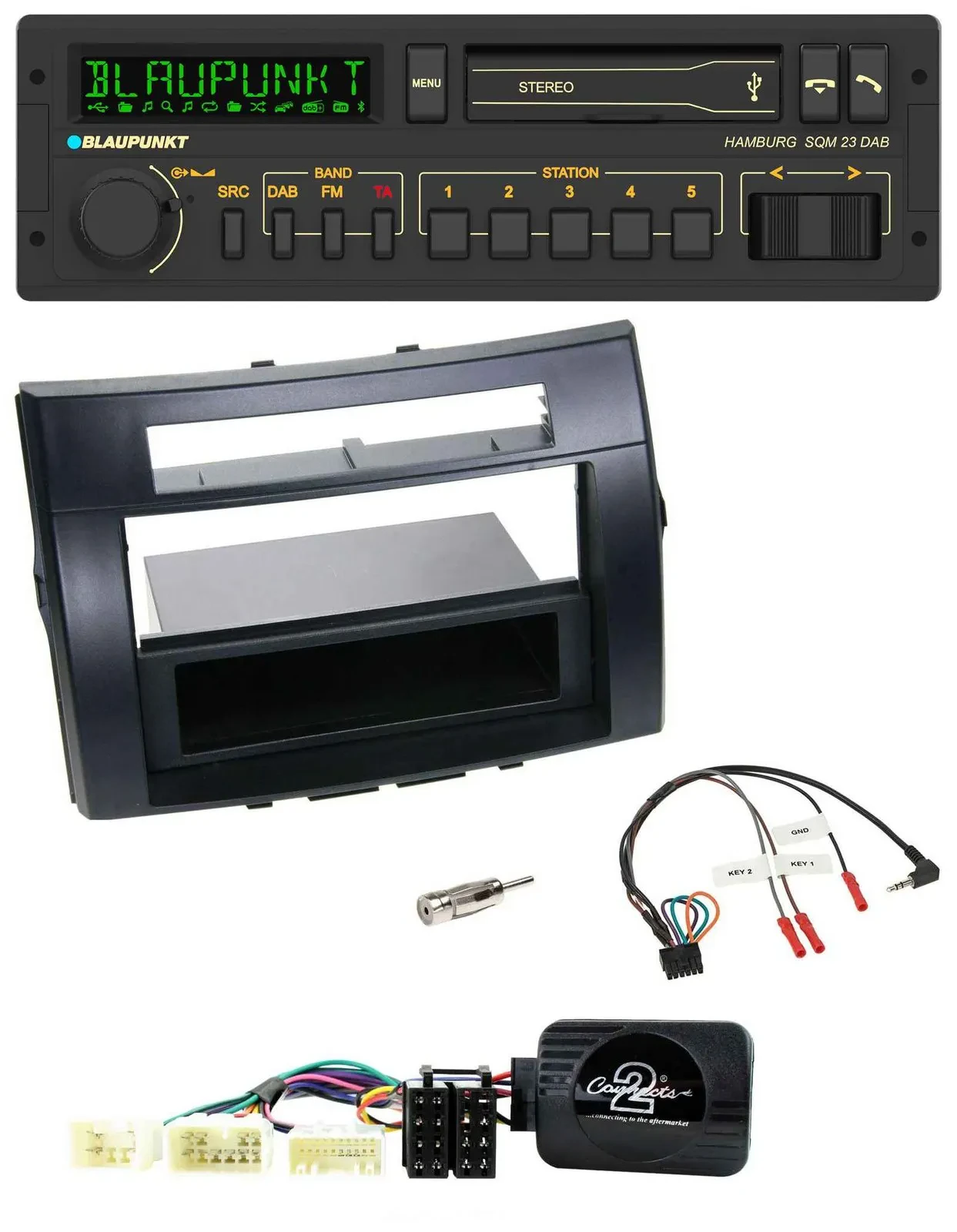 Blaupunkt USB DAB Bluetooth Lenkrad Autoradio für Toyota Corolla Verso 04-07 sch
