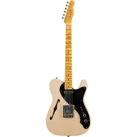 Электрогитара полуакустическая Fender Custom Shop Thinline Loaded Relic Nocaster Aged Dirty White Blonde