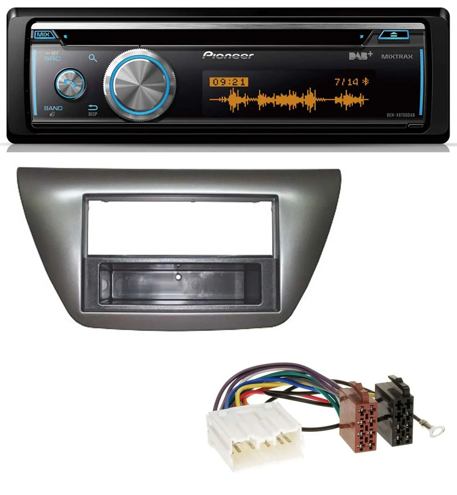 Автомагнитола Pioneer MP3 DAB USB CD Bluetooth для Mitsubishi Lancer Evo 2004–2008