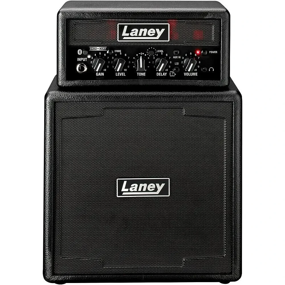 Комбоусилитель для электрогитары Laney MINISTAK-B-IRON Ironheart 4x3", Bluetooth, черный