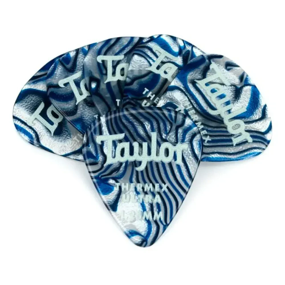 Медиаторы Taylor Premium 351 Thermex Ultra Blue Swirl 1.25 (6 штук)