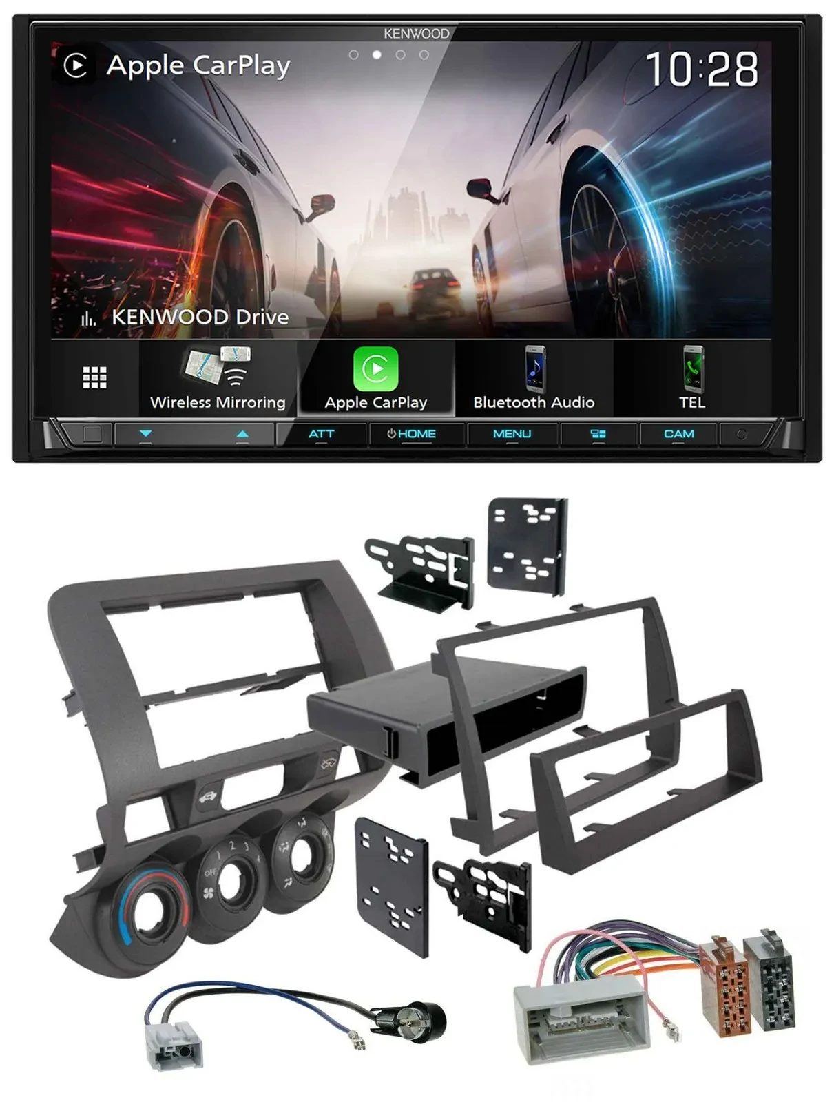 Kenwood MP3 2DIN USB DAB Bluetooth Autoradio für Honda Fit 06-07 nur US-Importe