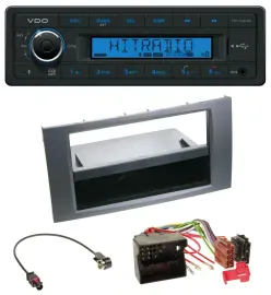 Автомагнитола VDO Bluetooth, USB, AUX, MP3 для Ford Fusion/Kuga/Transit (2005–2012), антрацит