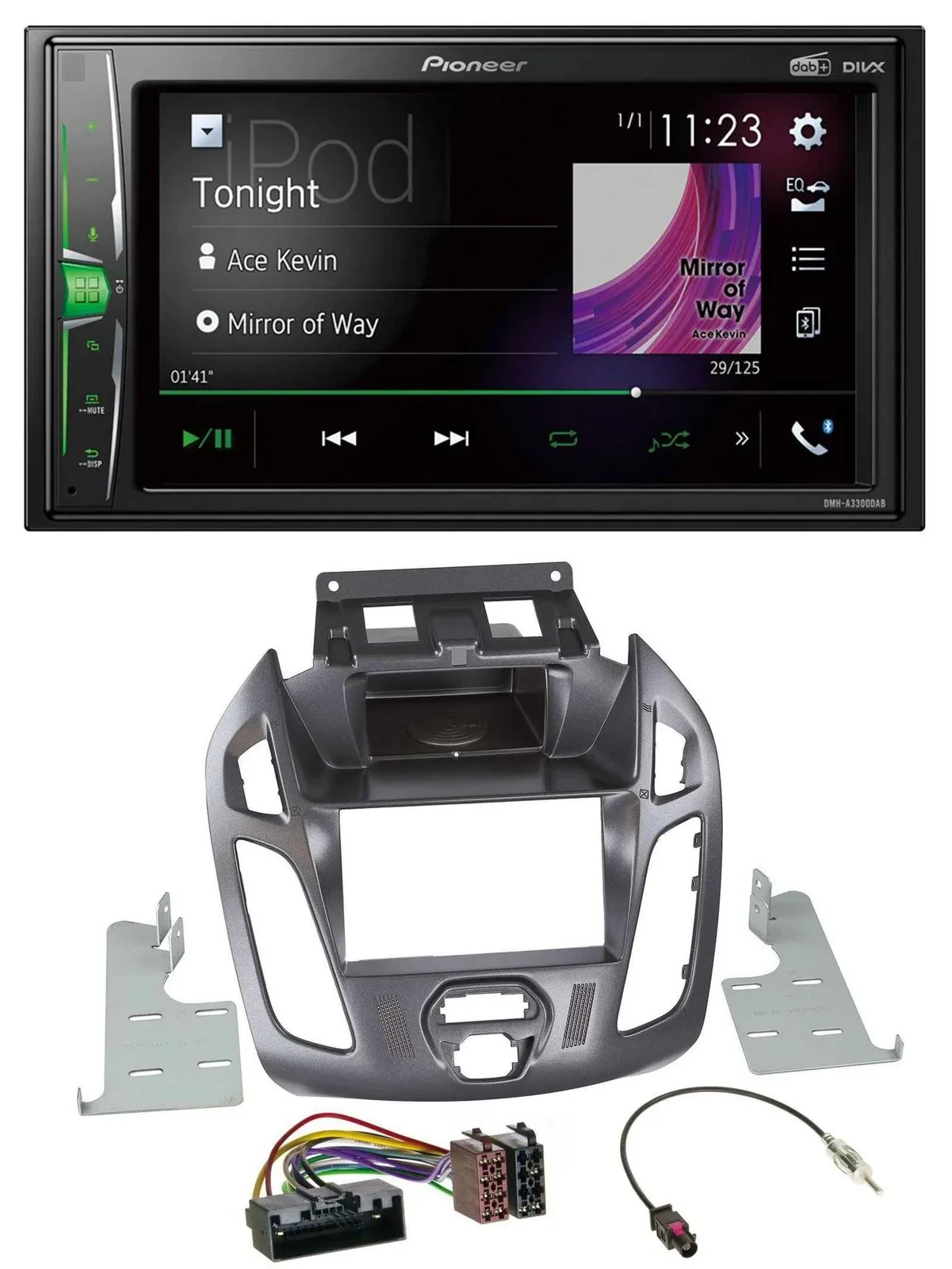 Автомагнитола для Ford Transit Pioneer 2DIN MP3 DAB USB Bluetooth без дисплея (2012–)