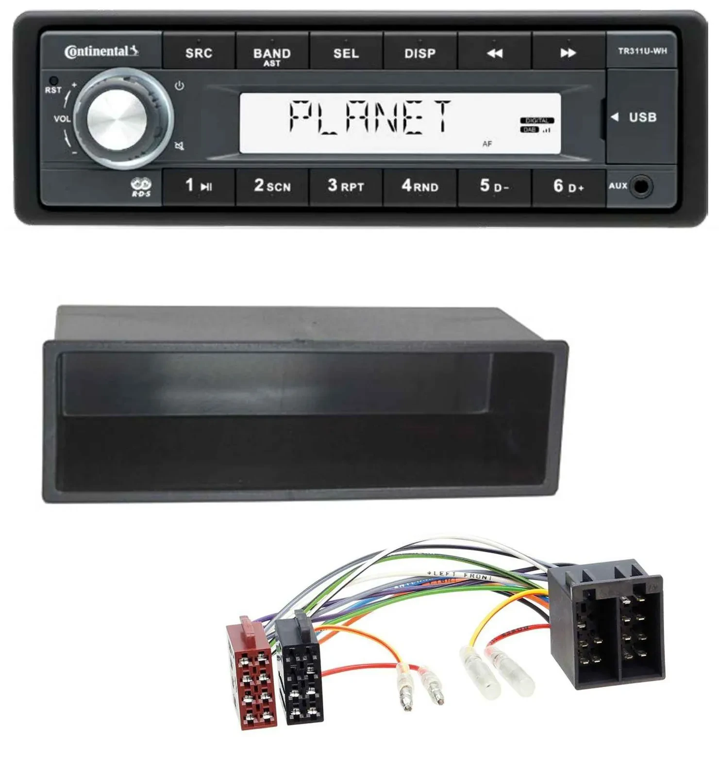 Continental USB MP3 AUX 1DIN Autoradio für Mercedes A-Klasse M-Klasse Vaneo VW P