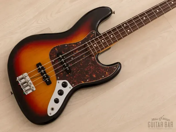 2002 Fender Jazz Bass ‘62 Vintage Reissue JB62-58 Sunburst Near-Mint, Japan CIJ