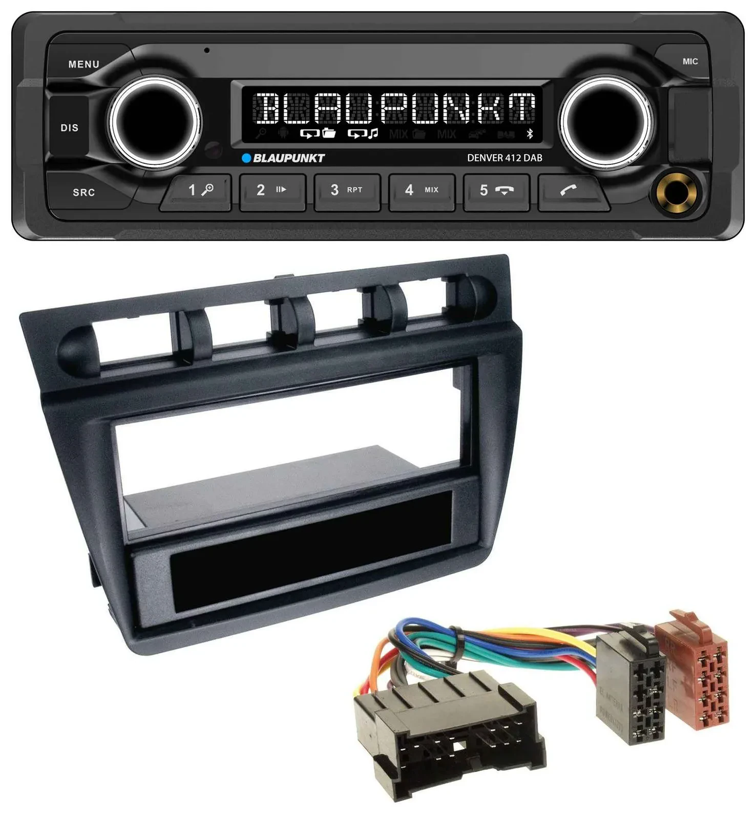 Blaupunkt Bluetooth DAB MP3 USB Autoradio für Kia Picanto (ab 2006) - schwarz