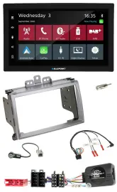 Автомагнитола Blaupunkt 2 DIN, DAB, Bluetooth, USB, для Hyundai i20 (2009–2012), серебристая