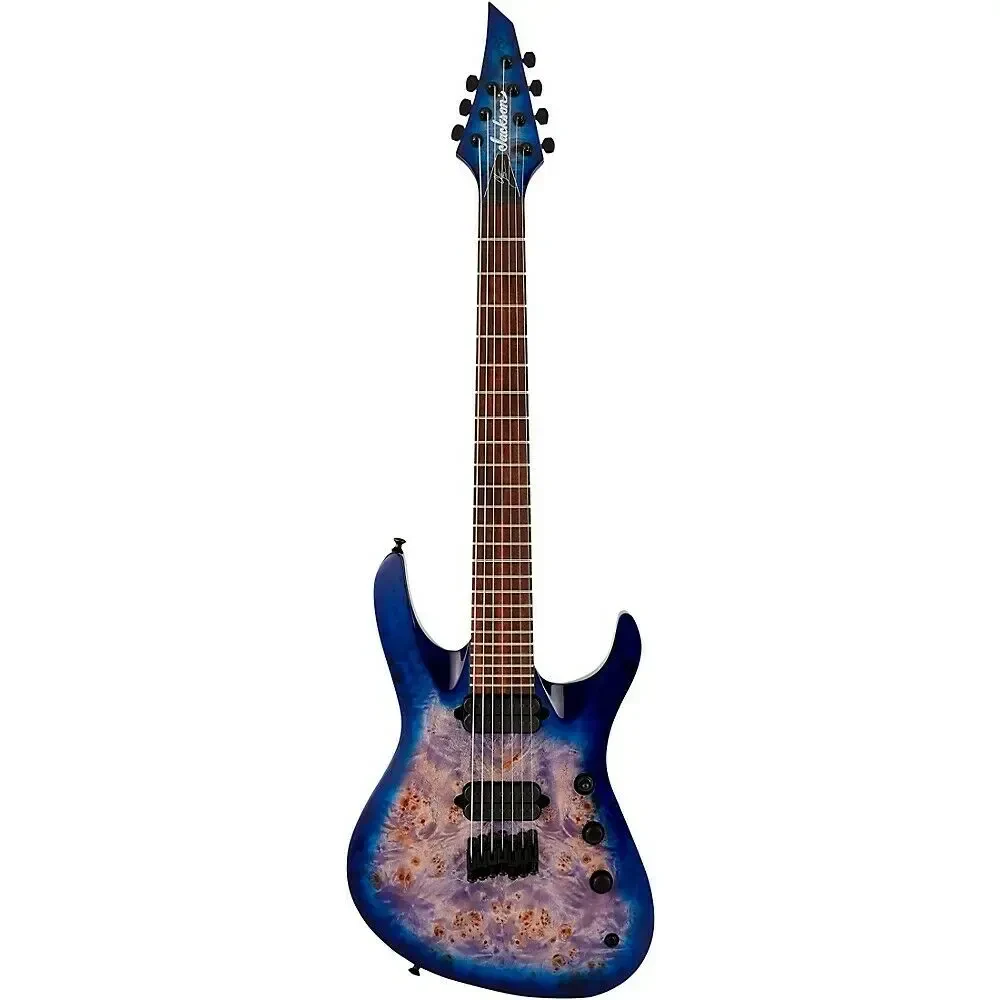 Электрогитара Jackson Pro Signature Chris Broderick Soloist HT7P 7-String Transparent Blue