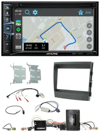 Alpine DAB TMC Bluetooth 2DIN USB Lenkrad Navigation für Porsche Panamera 09-16