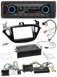 Blaupunkt MP3 Bluetooth USB Lenkrad Autoradio für Opel Adam Corsa E ab 2013 PDC