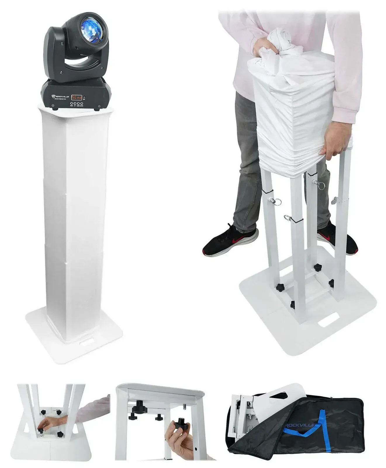 Комплект светового оборудования Rockville Rock Beam DC+RTP-GO