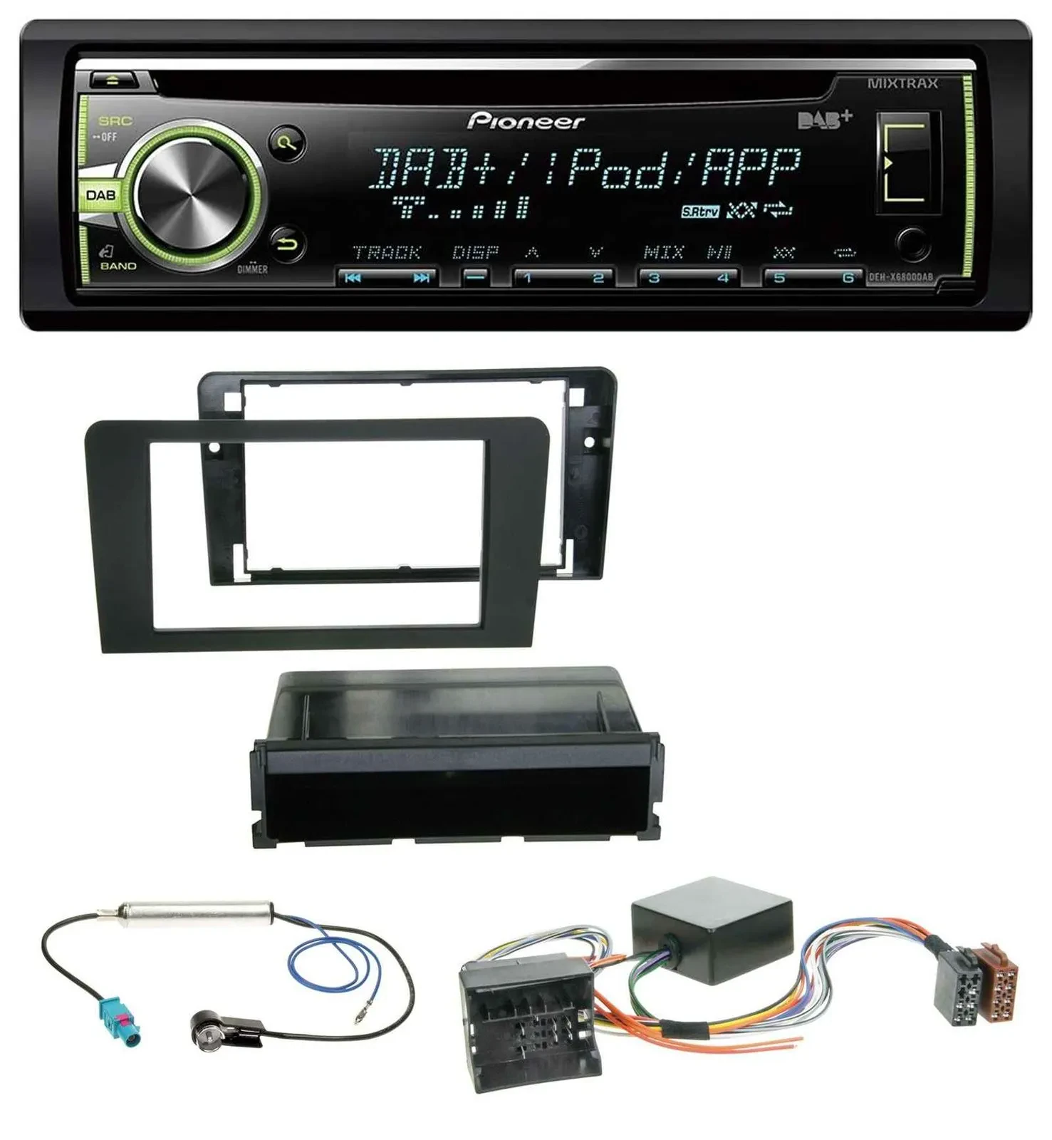 Pioneer DAB USB MP3 AUX CD Autoradio für Audi A3 8P 06-12 Symphony Infinity Akti