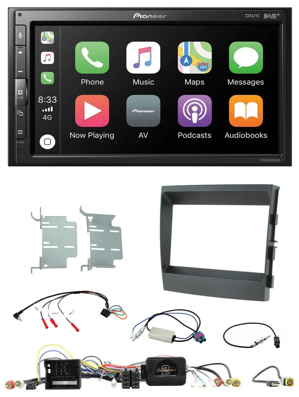 Автомагнитола Pioneer 2DIN, DAB, Bluetooth, USB, для Porsche Panamera 2009–2016