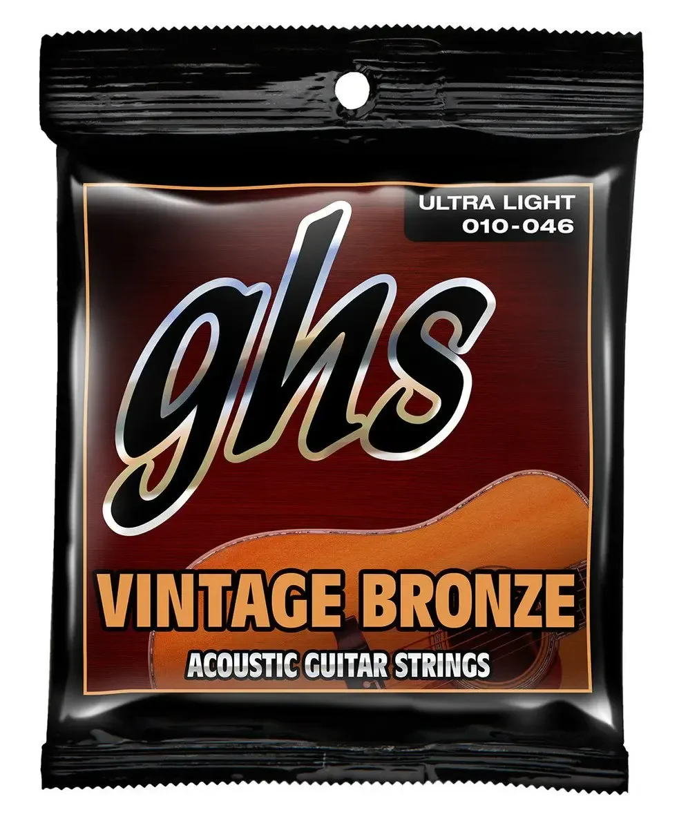 Струны для акустической гитары GHS Vintage Bronze - VN-UL .010-.046