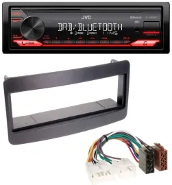 JVC Bluetooth USB DAB MP3 Autoradio für Toyota Celica, MR2 - schwarz