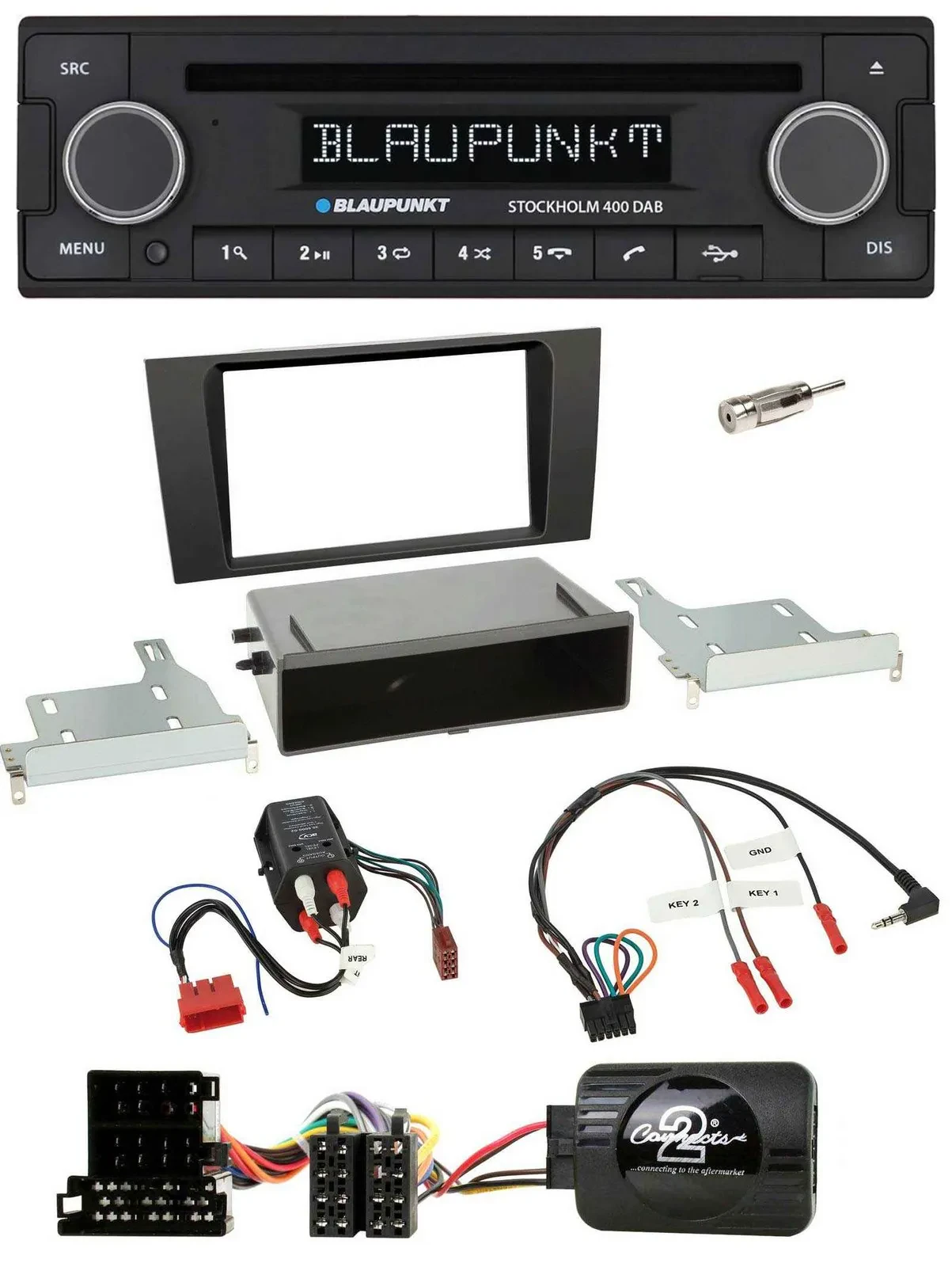 Blaupunkt Lenkrad Bluetooth DAB CD USB Autoradio für Audi A4 B5 1999-2001 BOSE V