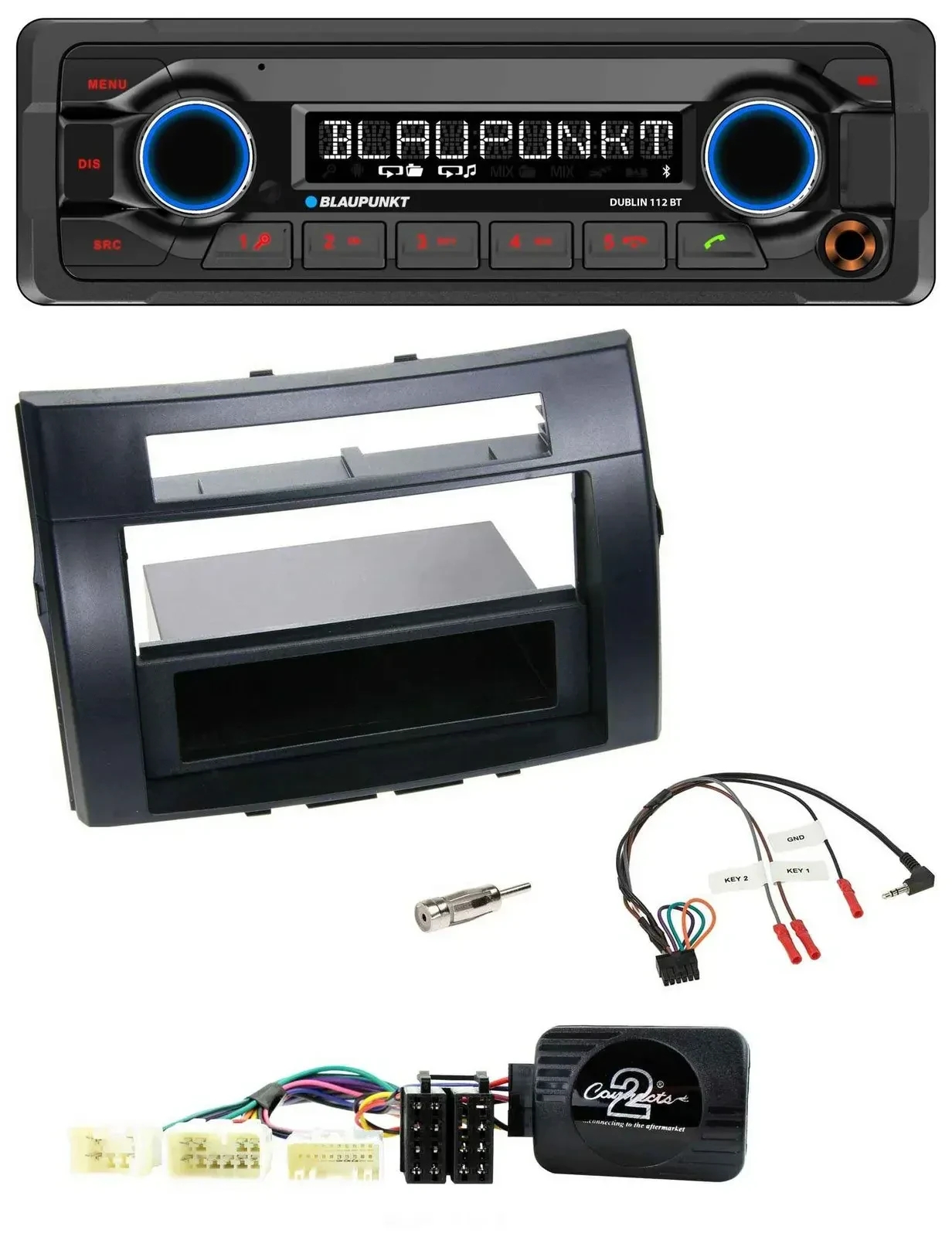 Blaupunkt MP3 Bluetooth USB Lenkrad Autoradio für Toyota Corolla Verso 04-07 sch