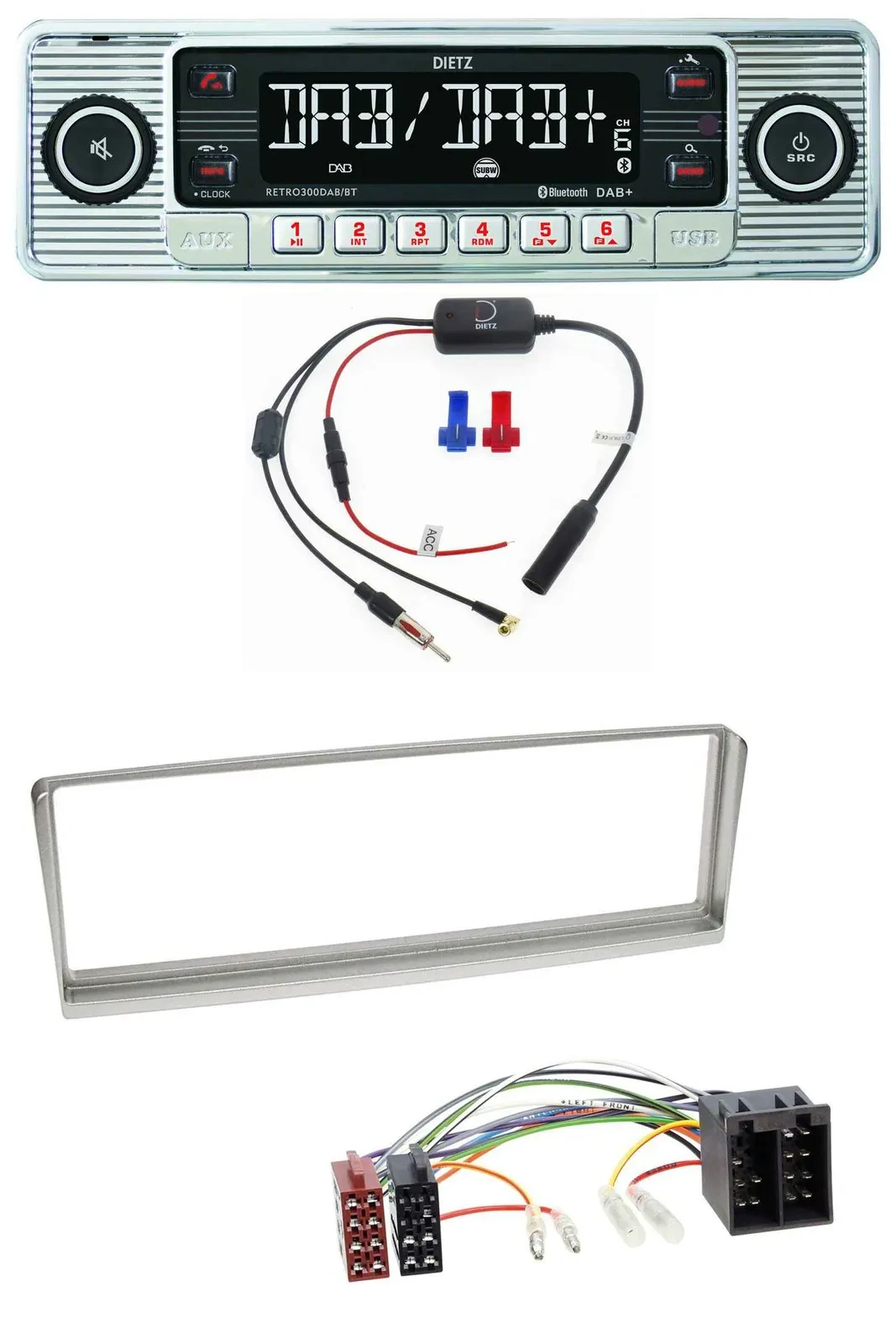 Dietz DAB USB MP3 Bluetooth Autoradio für Alfa Romeo 156 (2001-2003)