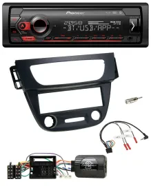 Автомагнитола Pioneer для Renault Megane III (2009–2012) USB, DAB, Bluetooth, черный, поддержка кнопок на руле