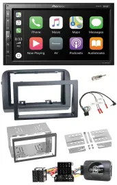Pioneer USB Lenkrad DAB 2DIN Bluetooth Autoradio für Fiat Croma 2005-2010